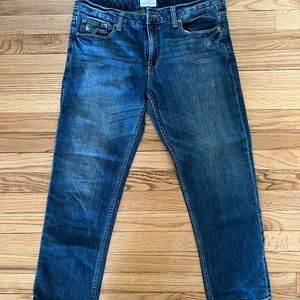 Aeropostale Women’s Jeans Kylie Boyfriend Distressed Denim Blue Size 11/12